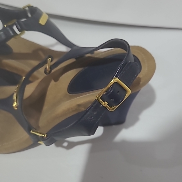 Ralph Lauren Lauren Strappy Wedge Sandals 6B - Picture 4 of 7